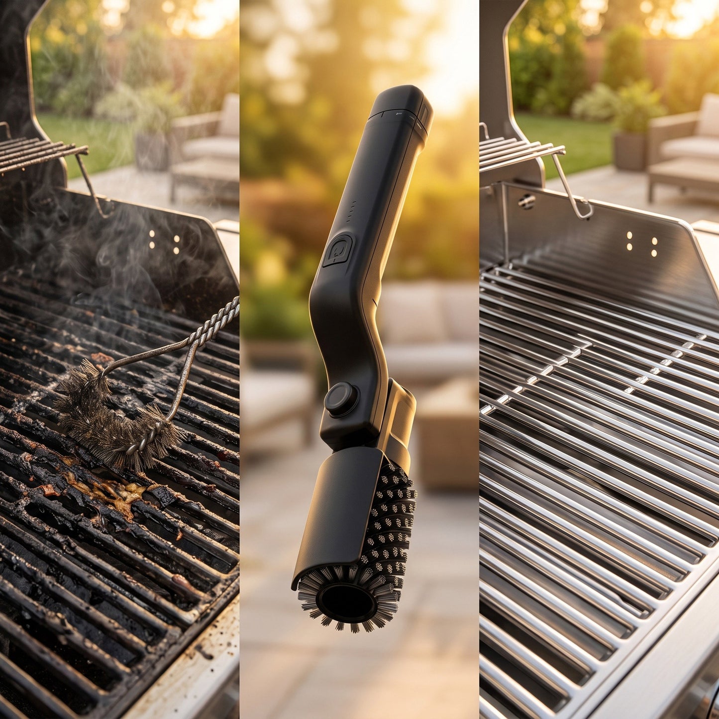 CARA™ Grill Pro — Electric BBQ Cleaning Brush